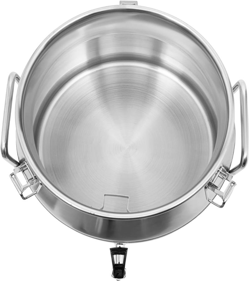CHALIGHT 20L/5.28Gal Stainless Steel Milk Can 201 Stainless Steel Milk Jug Sealed Bucket Wine Pail Bucket Milk Can Liquid Storage Container w/Faucet & Sealed Lid for Milk Wine Water Liquid - Image 5