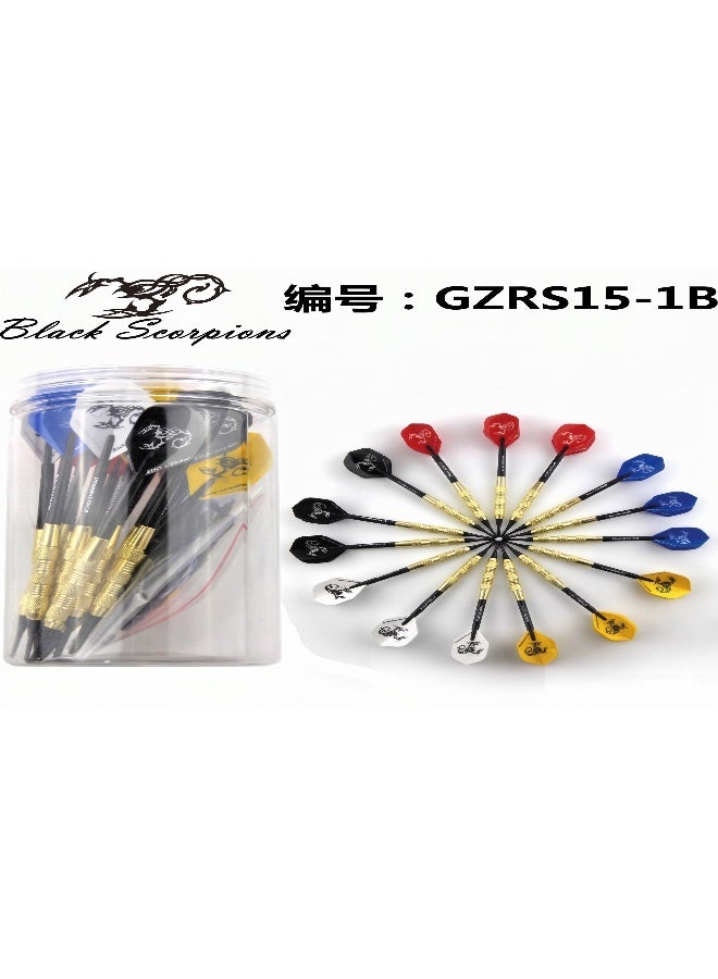 DEXO 12 Pack Professional Steel Tip Darts Set – 20g/22g Metal Darts with Aluminum Shafts, PET Flights, Dart Case & Accessories Kit - Image 1