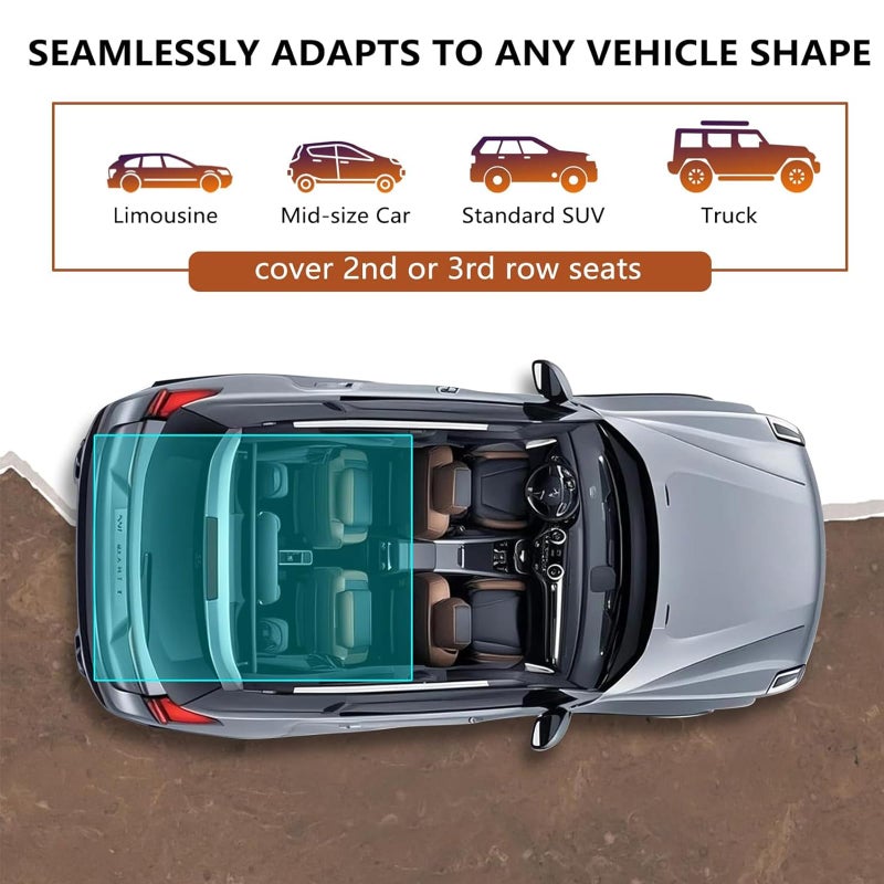 fidozen Universal Cargo Liner for SUV â€“ Waterproof Dog Trunk Mat, Non-Slip Back Seat Protector, Car Bed Cover, Pet Barrier, Rear Liner Accessories for Trucks & Sedans, Universal Fit Trunk Cover - Image 4