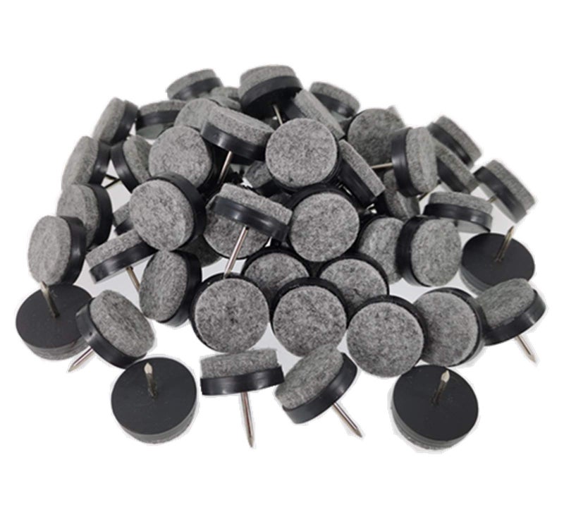ALIMITOPIA ALIMITOPIA 40pcs Furniture Felt Pad Heavy Duty Nailon Chiar Slider Glide Pad Floor Protector for Wooden Furniture Chair Tables Leg Feet24mm or 094Black 
