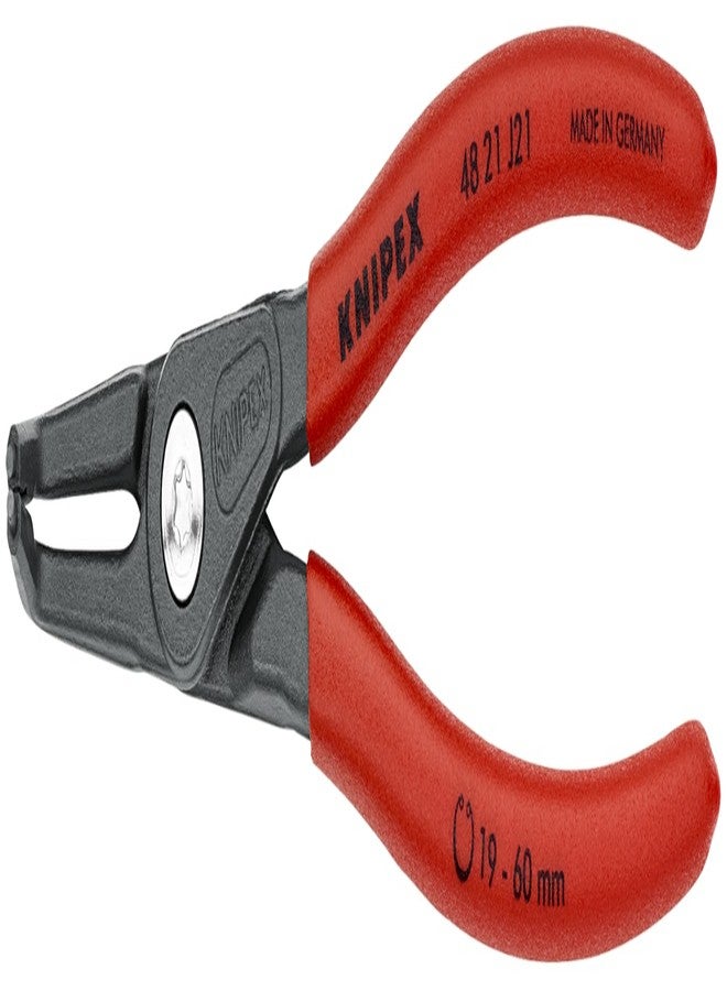 KNIPEX - 48 21 J21 Tools - Precision Circlip Pliers, Internal, 90 Degree Angled, 3/4"-2 3/64" Bore Dia. (4821J21) - Image 1