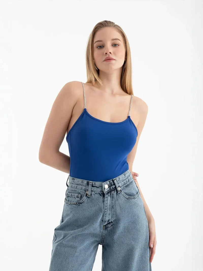 HICCUP Scoop Neck Diamente Strap Body