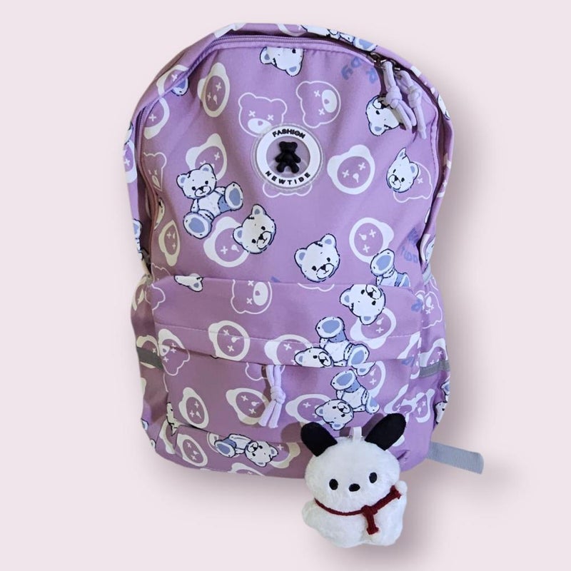 QUINTUS Jung Kook BTS Bundle - Grey Sweatshirt + Purple Backpack + Transparent Cup - Image 3