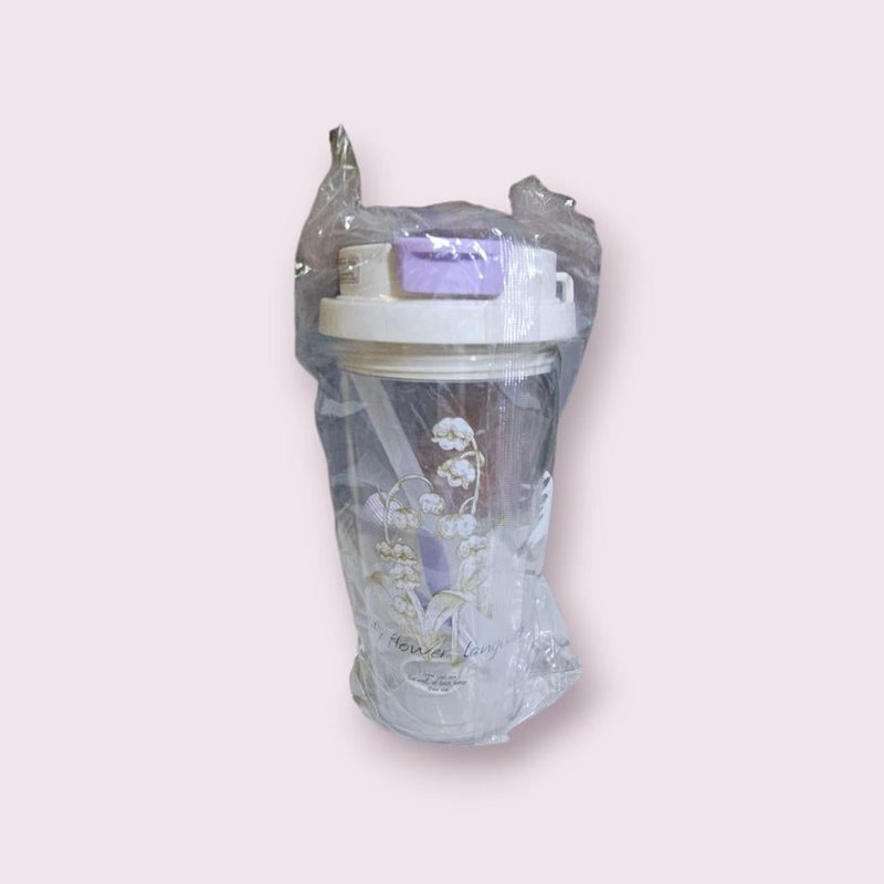 QUINTUS Jung Kook BTS Bundle - Grey Sweatshirt + Purple Backpack + Transparent Cup - Image 4