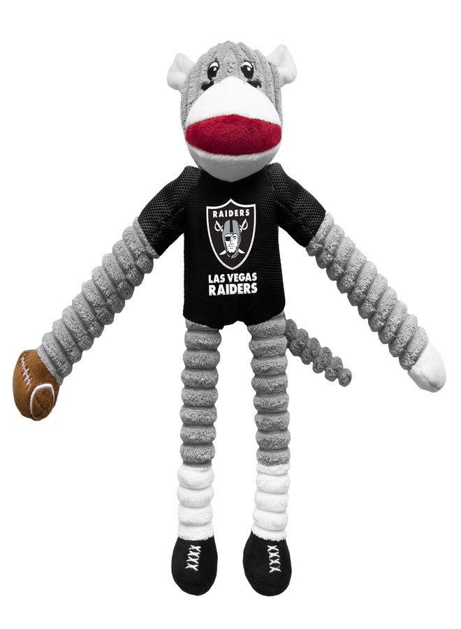 Littlearth NFL Oakland Raiders Sock Monkey Pet Toy, Team Color, One Size - Image 2