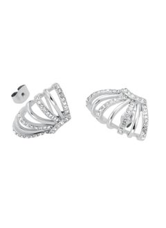 RoseField Rosefield Caged Crystal Earrings Silver - JECCS-J1030  - Image 2