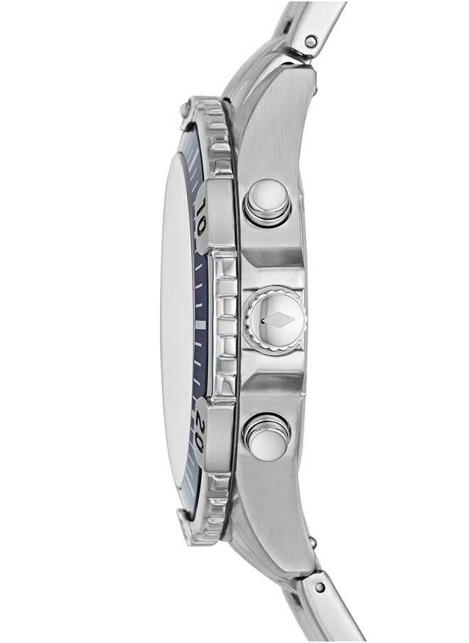 FOSSIL - Men's Stainless Steel Analog Wrist Watch FS5623 - 44 mm - Silver - Image 1