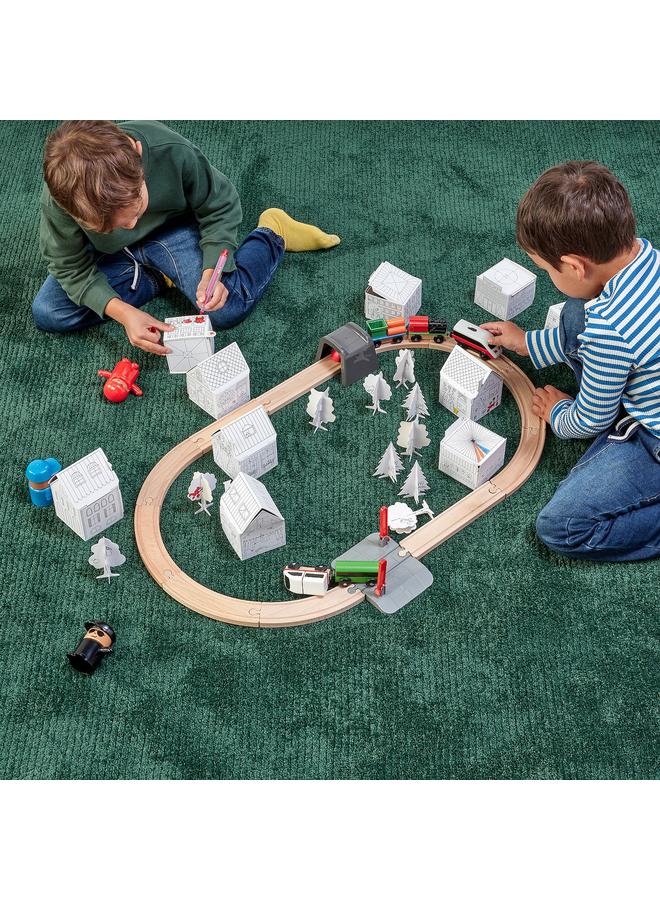 erorex 10-Pc Cardboard Town Template Set - Image 5