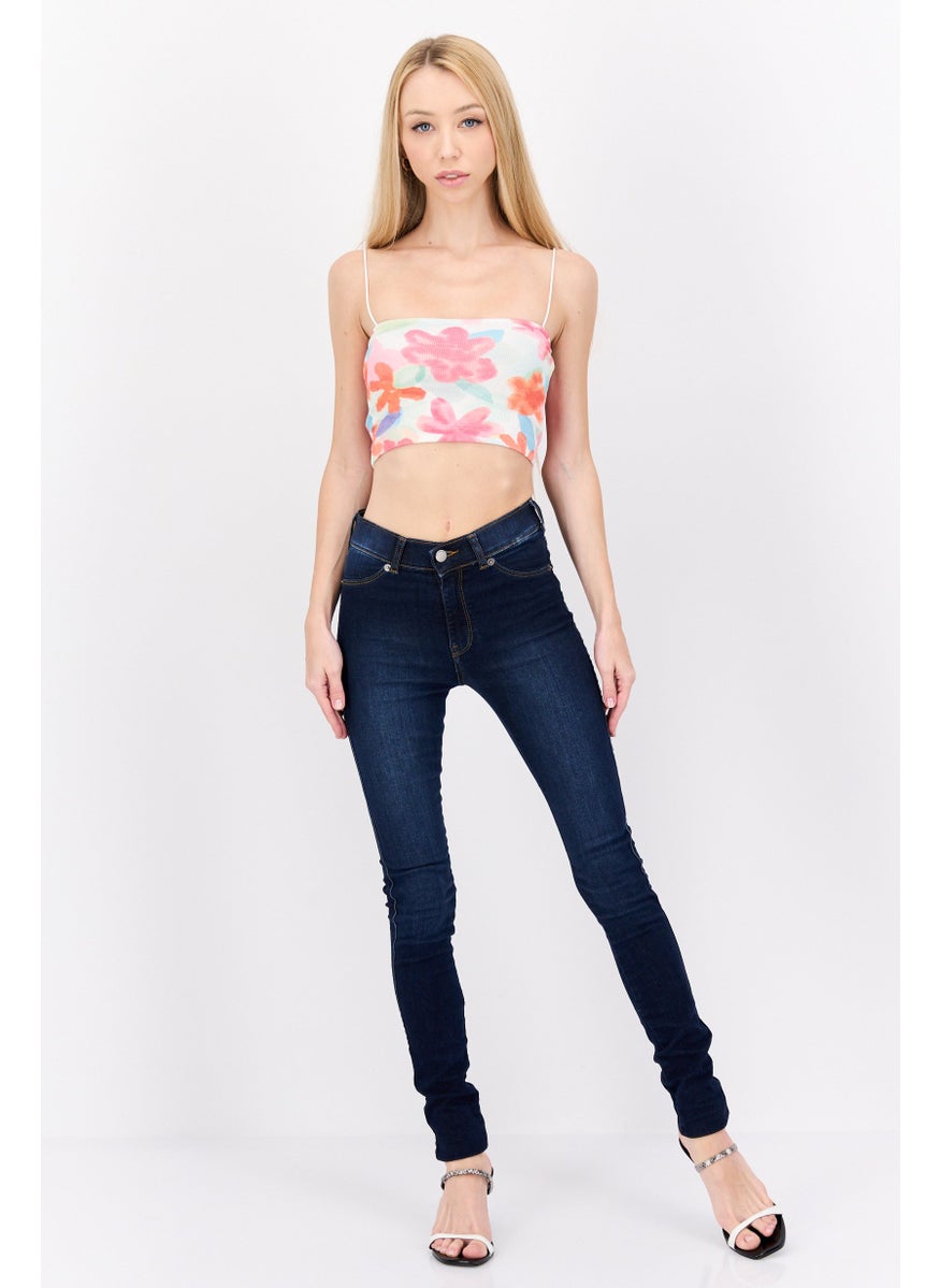 Dr Denim Women Super Skinny Fit Washed Stretchable Denim, Navy  - Image 4