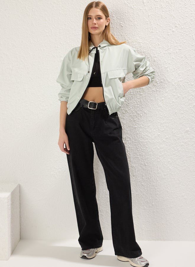 trendyol Mint Relaxed Raincoat & - Image 1