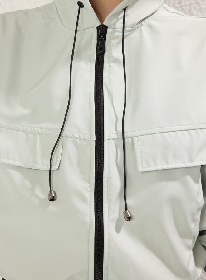 trendyol Mint Relaxed Raincoat & - Image 2