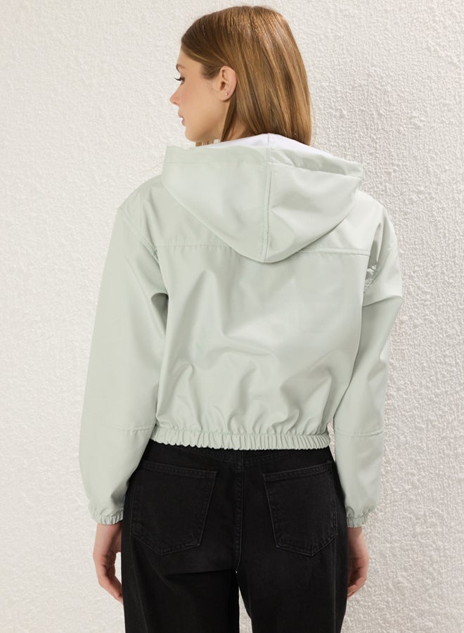 trendyol Mint Relaxed Raincoat & - Image 3