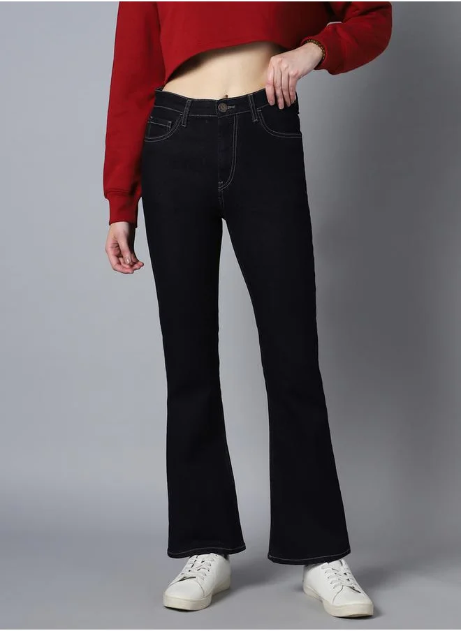 HIGH STAR High Rise Bootcut Clean Look Stretchable Jeans