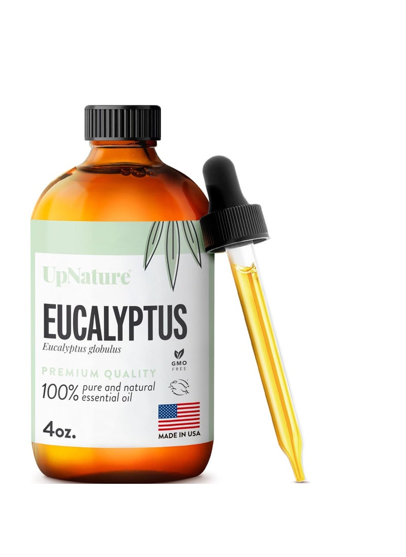 upnature - UpNature Eucalyptus Essential Oil 4oz – 100% Pure Eucalyptus Oil - Undiluted Therapeutic Grade Essential Oils for Diffuser Aromatherapy - Image 1