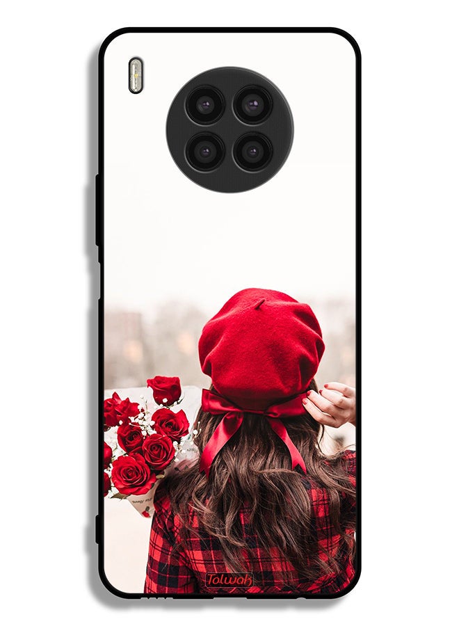 Tolwak Huawei nova 8i Protective Case Cover Holding Flowers - Image 2