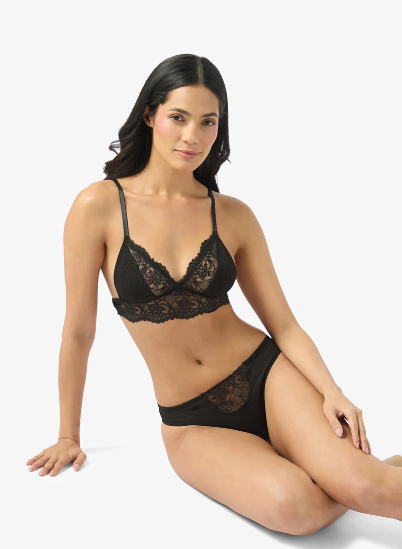 Ella Lace Bralette & Brief Set