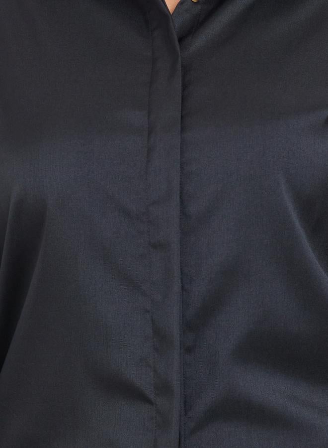 ستايلي بلوزة بمقاس كبير بتفاصيل شريط جانبية - Image 4