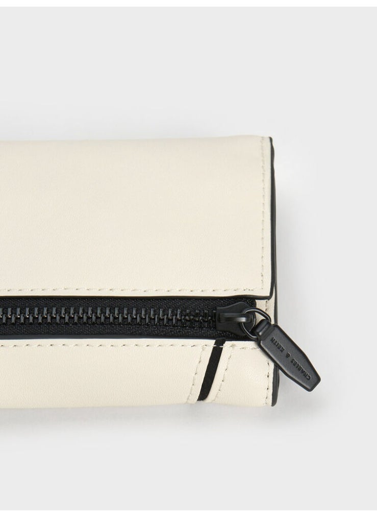 Charles & Keith CHARLES & KEITH Nasrin Geometric Wallet for Women - White  - Image 4