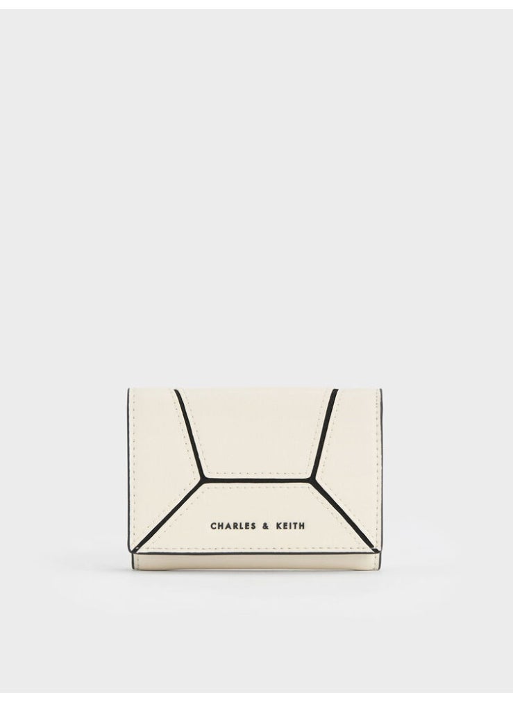 Charles & Keith CHARLES & KEITH Nasrin Geometric Wallet for Women - White  - Image 1