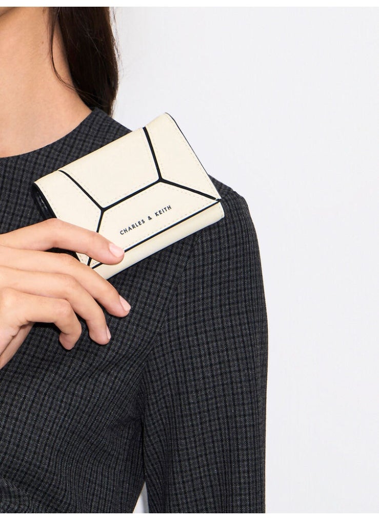 Charles & Keith CHARLES & KEITH Nasrin Geometric Wallet for Women - White  - Image 2