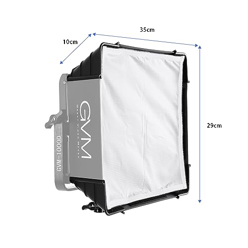 GVM Great Video Maker GVM Foldable Softbox Diffuser with Grid Beehive for RGB 680RS, 880RS Series Video Light, Suitable for Studio Lighting, Portrait Photography, Lighting, Led Panel, Gaming, Led Panel, 1 Pack, - Image 2