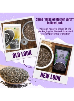 BLISS OF EARTH 3.5 oz Chia Seeds For Weight loss, Fiber & Omega 3 Rich Diet Supperfood 100GM Pack of 2  - Image 2