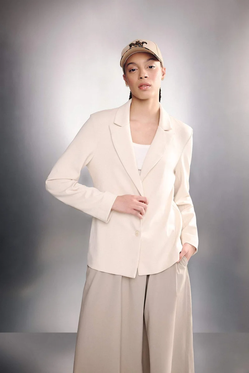 DeFacto Standard Fit Jacket Collar Blazer