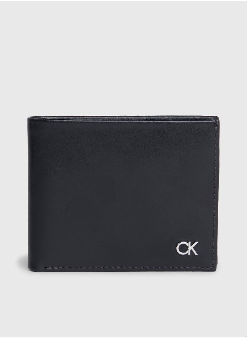 CALVIN KLEIN - Men's Leather RFID Slimfold Wallet -  soft leather, Black - Image 1