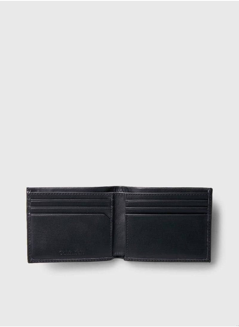 CALVIN KLEIN - Men's Leather RFID Slimfold Wallet -  soft leather, Black - Image 1