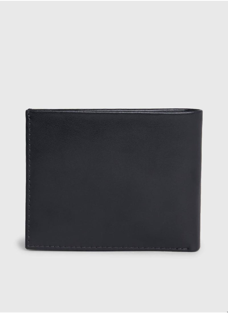 CALVIN KLEIN - Men's Leather RFID Slimfold Wallet -  soft leather, Black - Image 1