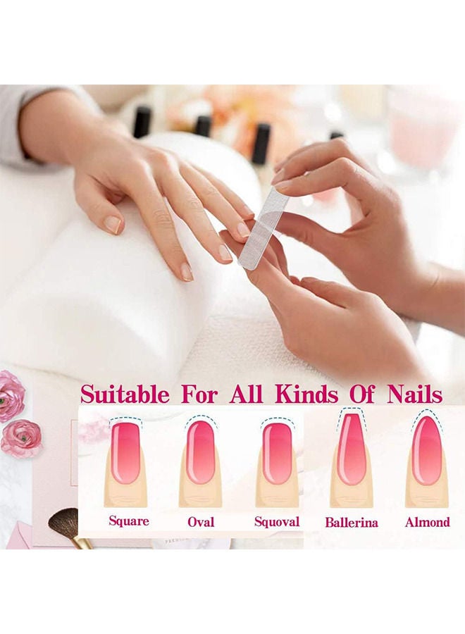 2 قطع الزجاج أظافر الأظافر الزجاجية الأظافر للأظافر الطبيعية بلورة تلميع أدوات الأدوات المانيكور لرعاية الأظافر الاكريليك - Image 4