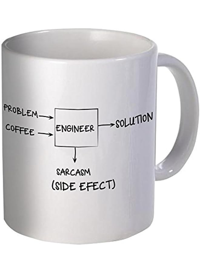 Engineer Problem Solution Sarcasm Side Effect 11 Ounces Funny Coffee Mug