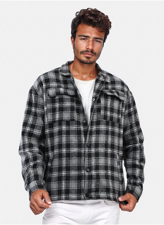 RAVIN Snap Buttoned Plaids Heavy Winter Shirt  - Image 1
