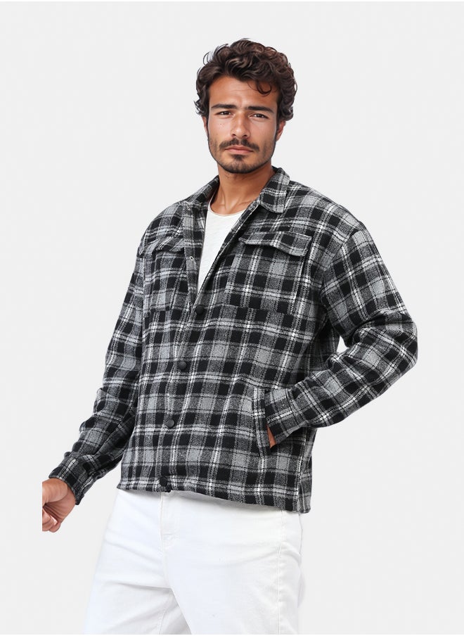 RAVIN Snap Buttoned Plaids Heavy Winter Shirt  - Image 2