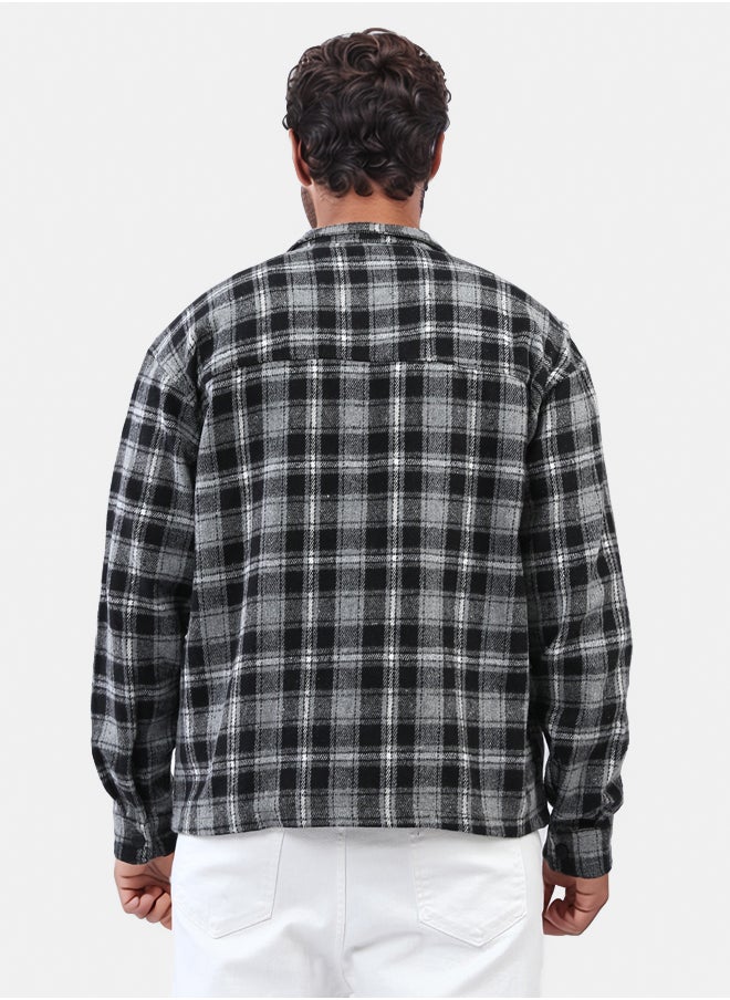 RAVIN Snap Buttoned Plaids Heavy Winter Shirt  - Image 3