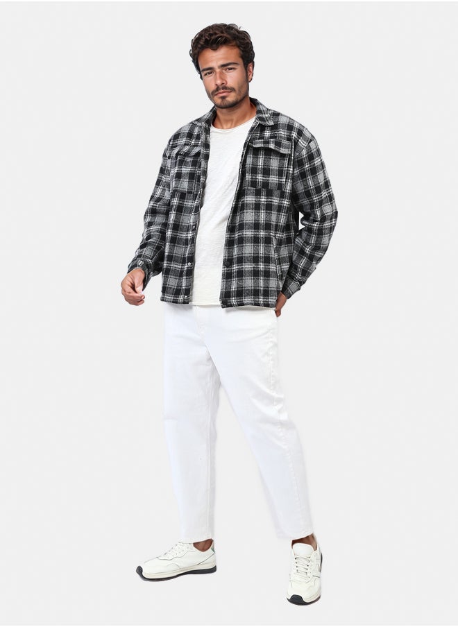 RAVIN Snap Buttoned Plaids Heavy Winter Shirt  - Image 5