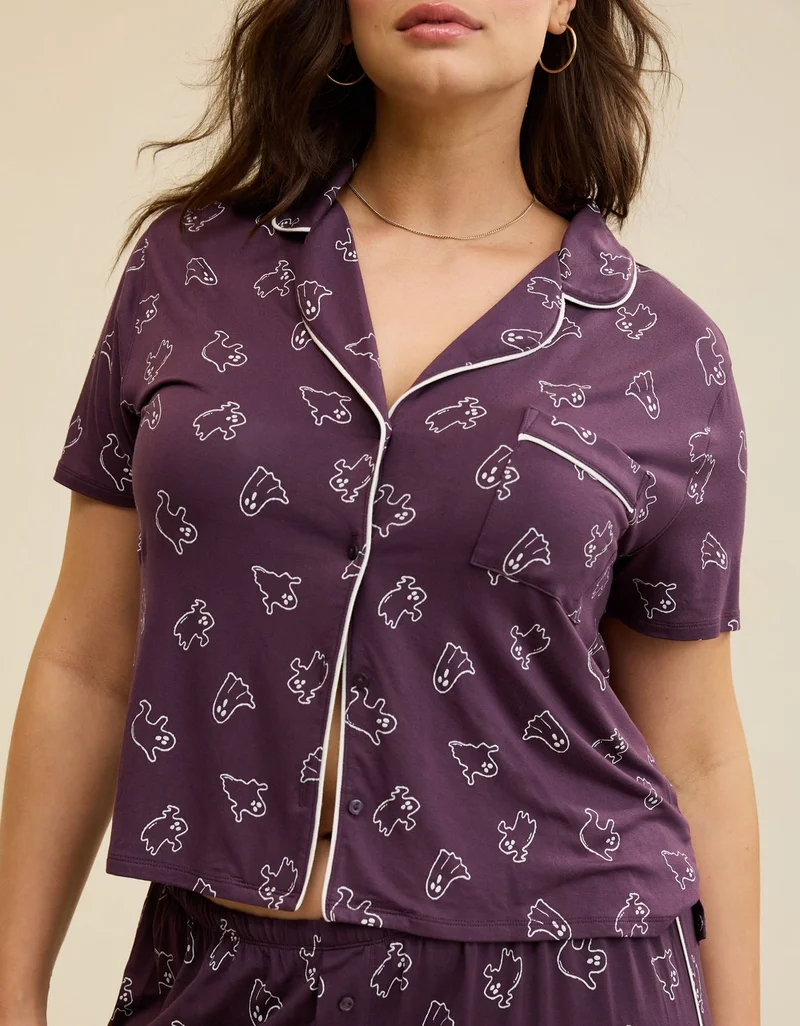 Aerie  Aerie Real Soft® Short Sleeve Pajama Shirt for Women | Best Price UAE