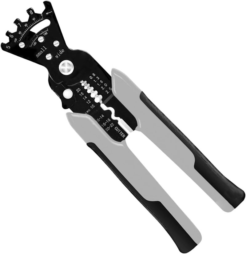 XBEY Multifunctional Wire Stripper and Cutter, Crimping Tool - Wire Stripper, Crimping Plier, Cable Cutter, Multi-Purpose Wire Stripper & Crimping Tool (Grey Crown Plier) - Image 4