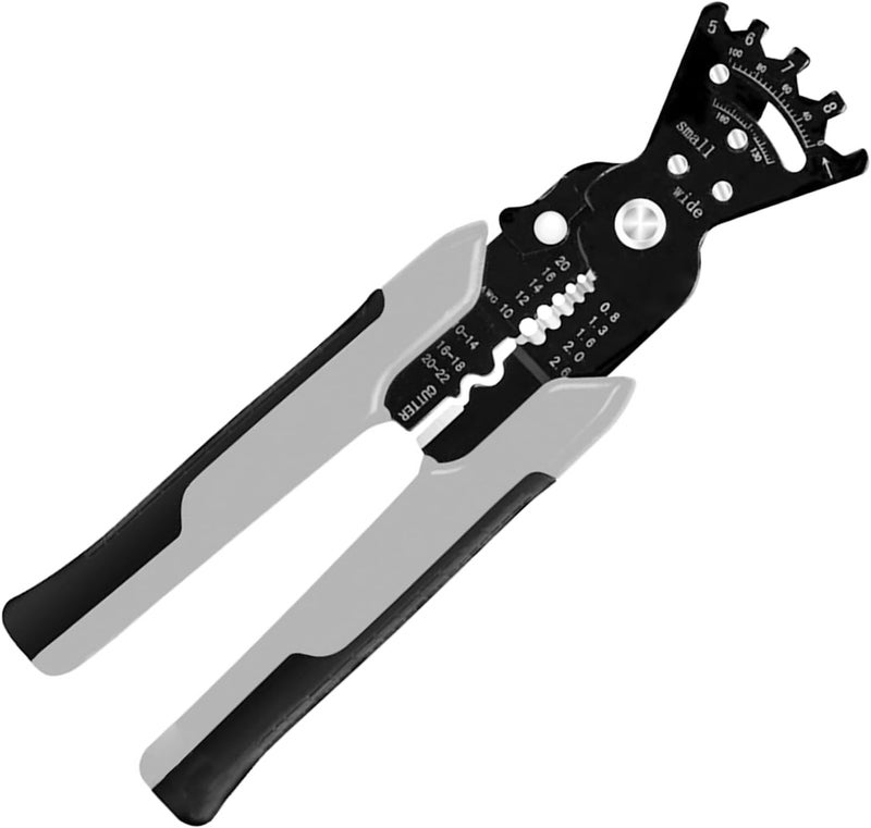XBEY Multifunctional Wire Stripper and Cutter, Crimping Tool - Wire Stripper, Crimping Plier, Cable Cutter, Multi-Purpose Wire Stripper & Crimping Tool (Grey Crown Plier) - Image 1