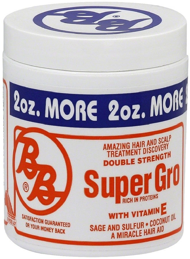 Bronner Brothers Double Strength Super Gro Treatment with Vitamin E 6 oz (Pack of 12)