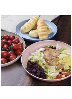 Y&D Dinner Plates Set 4 Pack 8" Plastic Unbreakable for Family Party Picnic Home Dishwasher Microwave Safe  - Image 4