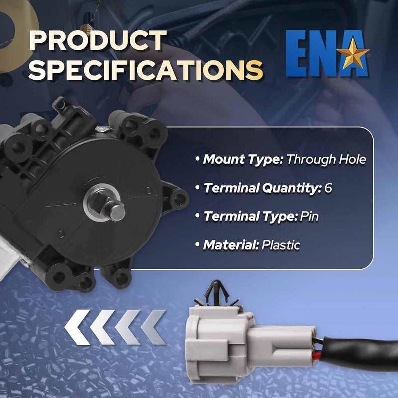 ENA Power Window Lift Motor Front Left Driver Side for Infiniti Nissan QX56 Pathfinder Armada Titan XD 5.0L 5.6L (2004-2015, 2017-2019) - Image 3