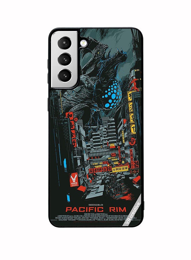 VR CREATIVE Protective Case Cover For Samsung Galaxy S22 Plus 5G Pacific Rim Design Multicolour - Image 1