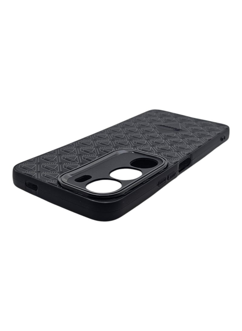 Case With a Diamond Pattern For Vivo Y19s / Y19s Pro - Black - Image 4