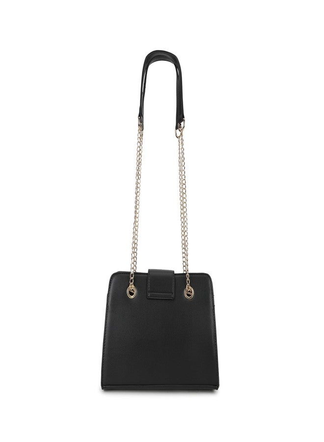 Fastrack PU Structured Quilted Sling Bag for Women, Girls and Ladies | with Semi Chain Strap and Special Metal Lock | Ladies Purse Handbag | Slings for Casual Carry - Image 5