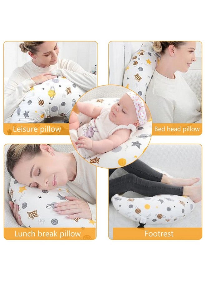 Snowie Soft ® Baby Feeding Pillow For Mom Breastfeeding, Nursing Pillow With Infant Support Cushion, Multi Nursing Pad With Removable Neck Belt For Mom Use, Cotton - Image 2