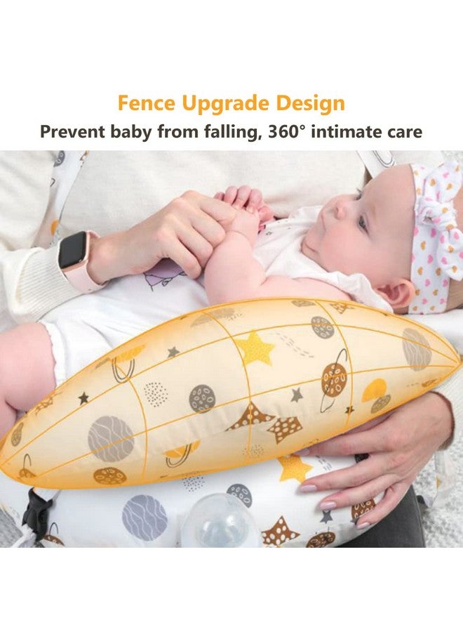 Snowie Soft ® Baby Feeding Pillow For Mom Breastfeeding, Nursing Pillow With Infant Support Cushion, Multi Nursing Pad With Removable Neck Belt For Mom Use, Cotton - Image 5