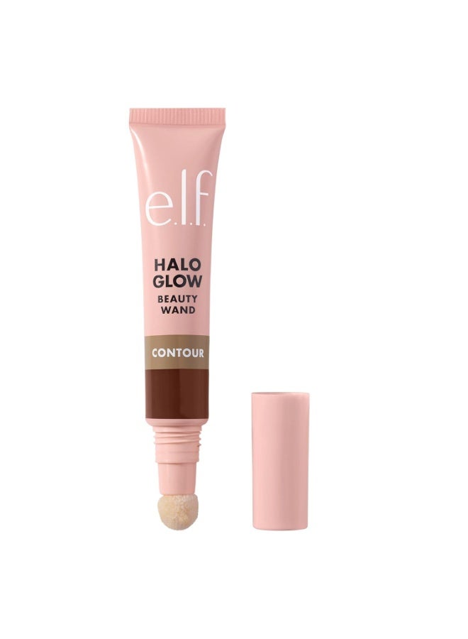 elf e.l.f. Halo Glow Contour Beauty Wand, Liquid Contour Wand For A Naturally Sculpted Look, Buildable Formula, Vegan & Cruelty-free, Tan/Deep 10ml - Image 1