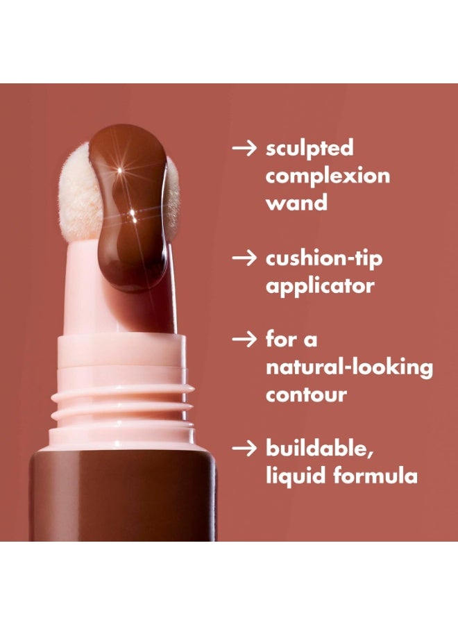 elf e.l.f. Halo Glow Contour Beauty Wand, Liquid Contour Wand For A Naturally Sculpted Look, Buildable Formula, Vegan & Cruelty-free, Tan/Deep 10ml - Image 3