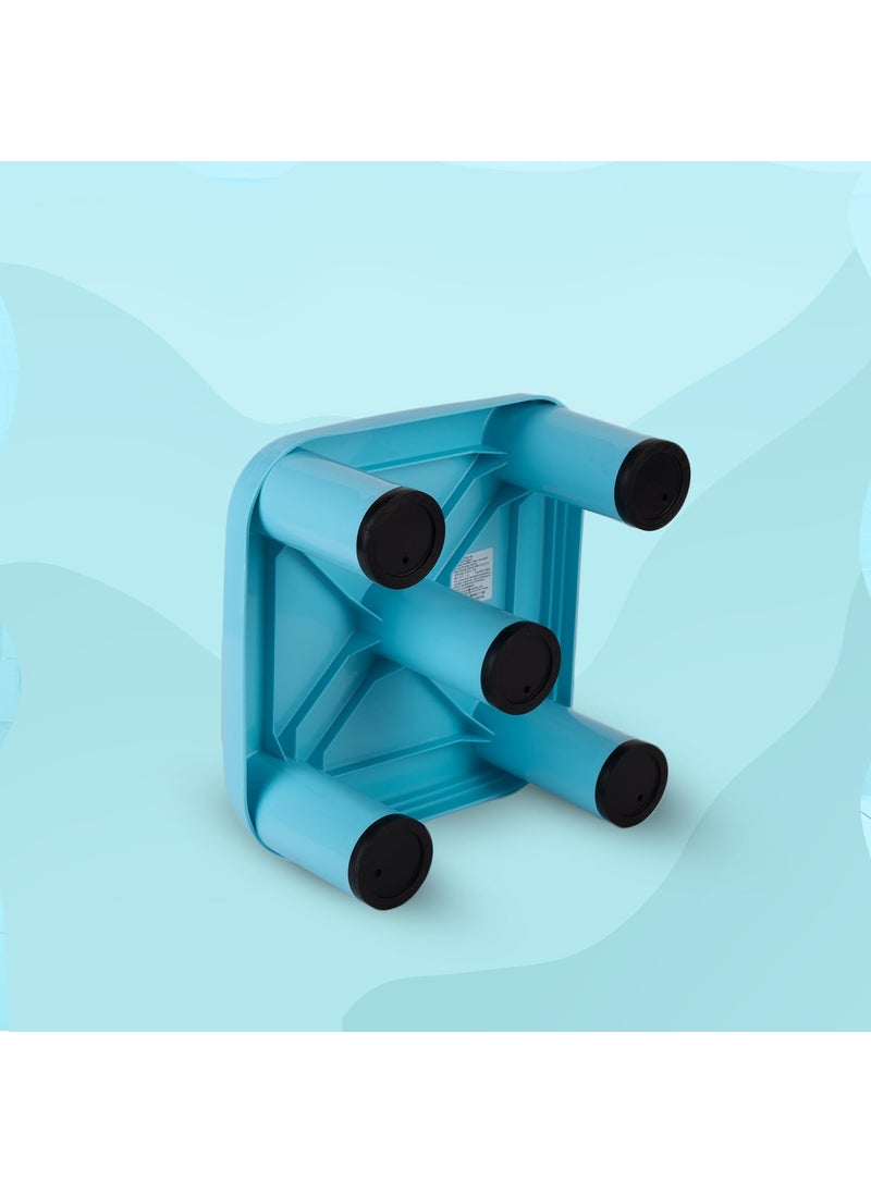 NAYASA Nayasa Plastic Strong Patla Durable Stool For Home Light Weight Stool Multipurpose Stool Stool For Kitchen And Bathroom No 516 Blue  - Image 3